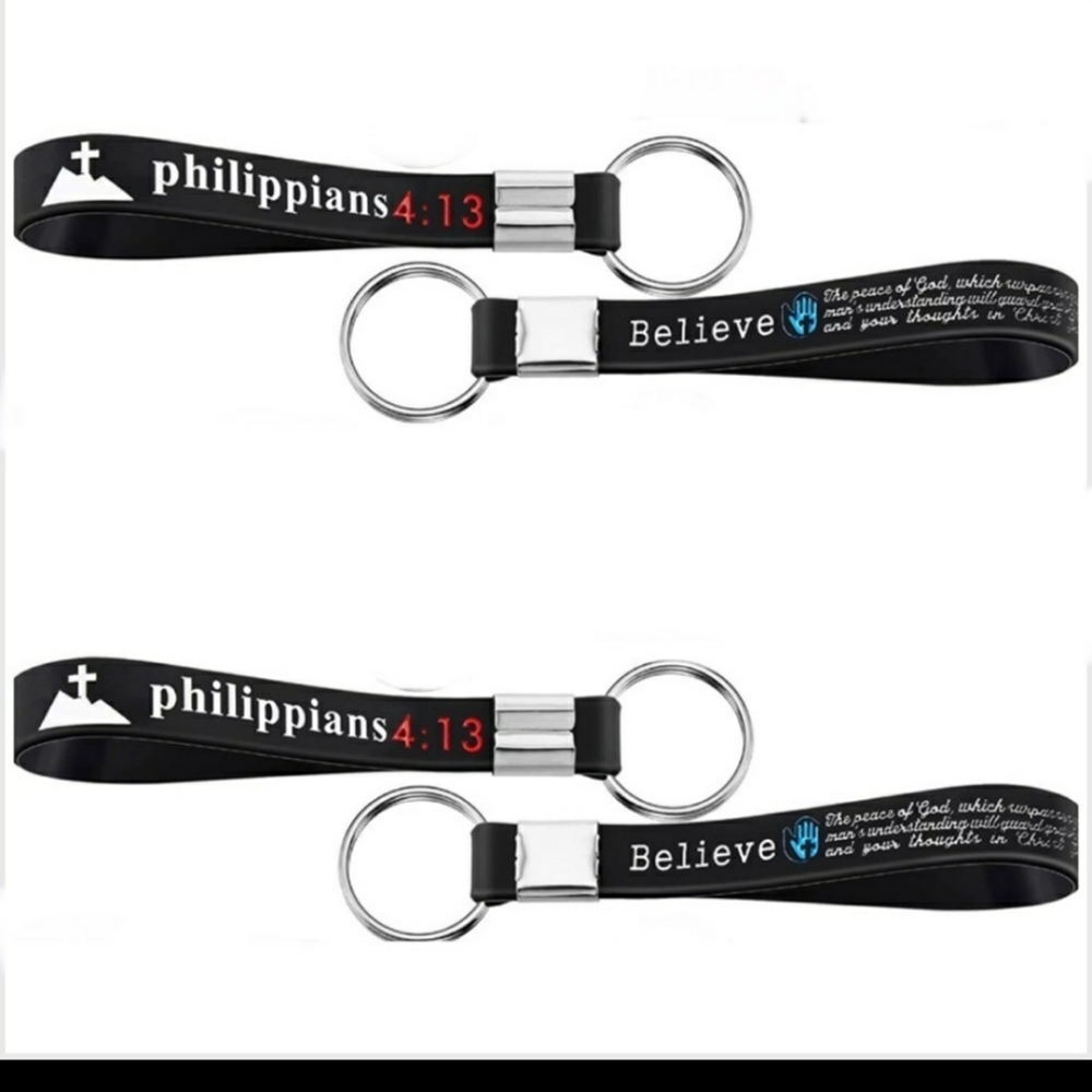 Christian Bible Verse Keychain